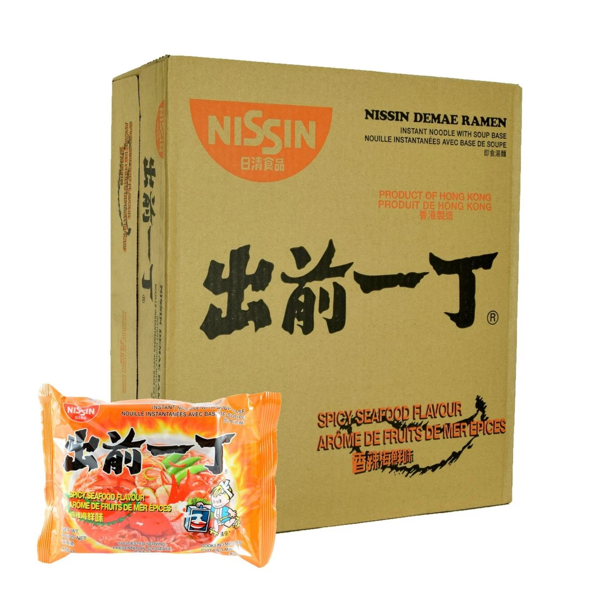 Nissin Demae Ramen Spicy Seafood Noodle 30x100g 1 Nissin Demae Ramen Spicy Seafood Noodle 30x100g