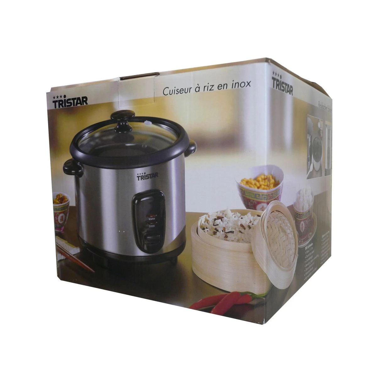 Tristar Rijstkoker RVS RK-6112 1.5 Ltr 1 Tristar Rijstkoker RVS RK-6112 1.5 Ltr