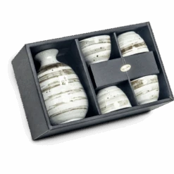 Sake Set Wit Bruin 5-delig