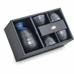 Sake Set Zwart Blauw 5-delig