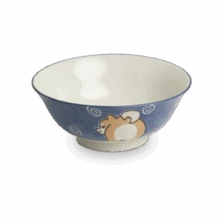 Kom Shiba Hond Roze En Blauw 21cm -Oriental Webshop 40801 2 2