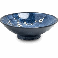 Ronde Schaal Hana Blauw 24.5x8cm