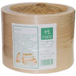 Oriental Bamboe Stomer Ø20.32 Cm (Stoommandje 2st + Deksel 1st)