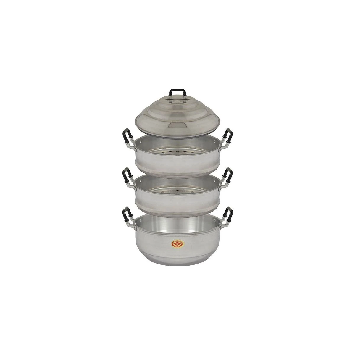 Diamond Aluminium Stoompan 40cm 2 Diamond Aluminium Stoompan 40cm - Afbeelding 2