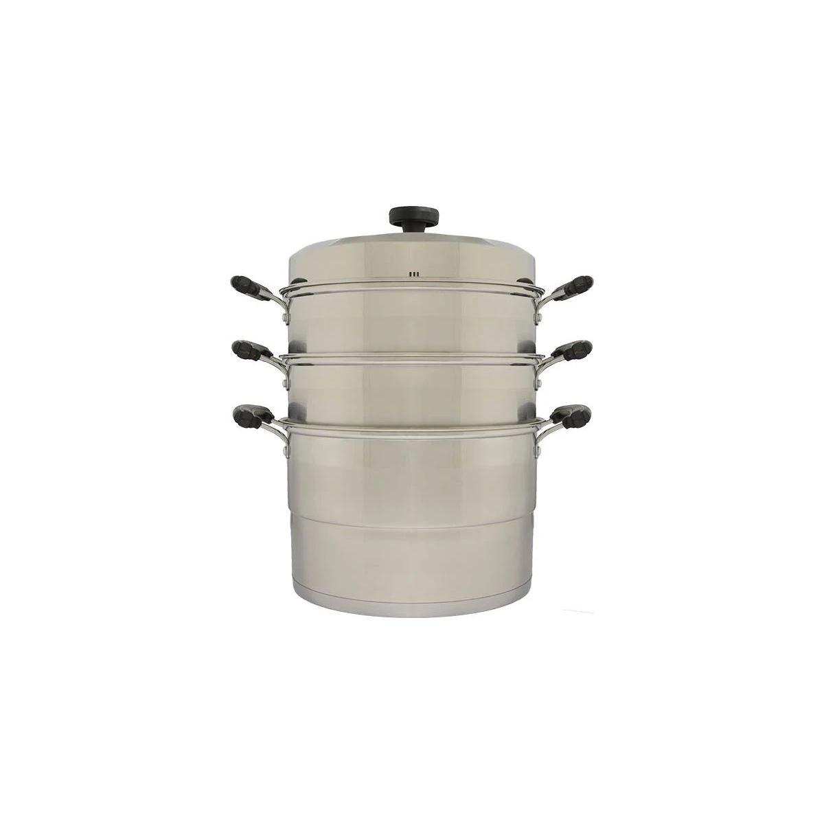 Stoompan RVS American 3-delig 28cm 1 Stoompan RVS American 3-delig 28cm