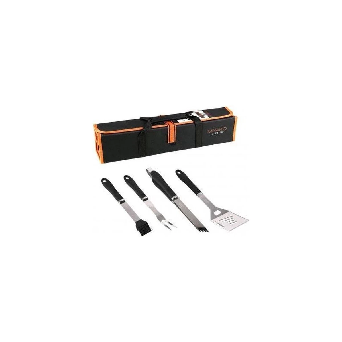 Miyako BBQ Set 4 -Delig Met Opbergtas 2 Miyako BBQ Set 4 -Delig Met Opbergtas - Afbeelding 2